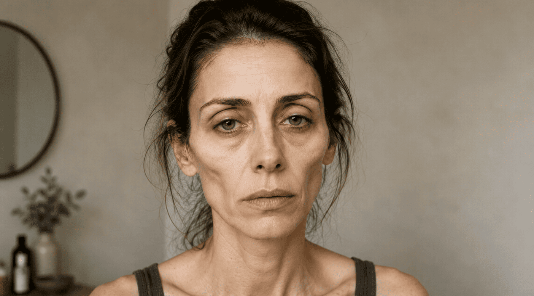 ozempic face women sunken face